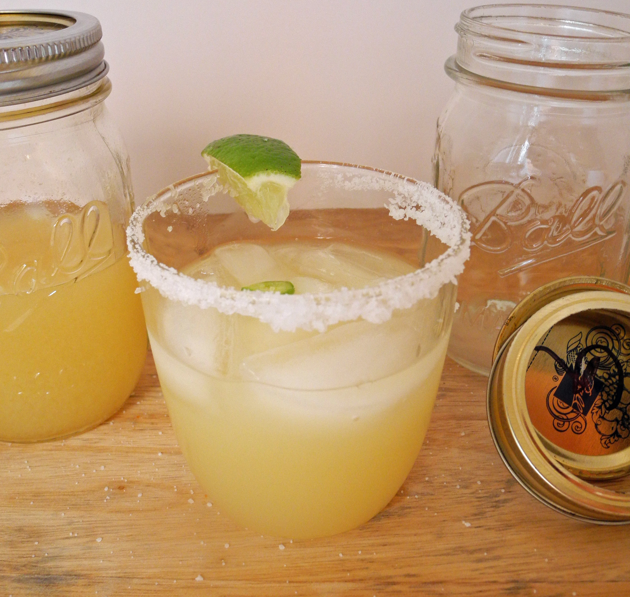 Salt Rimmed Spicy Margarita