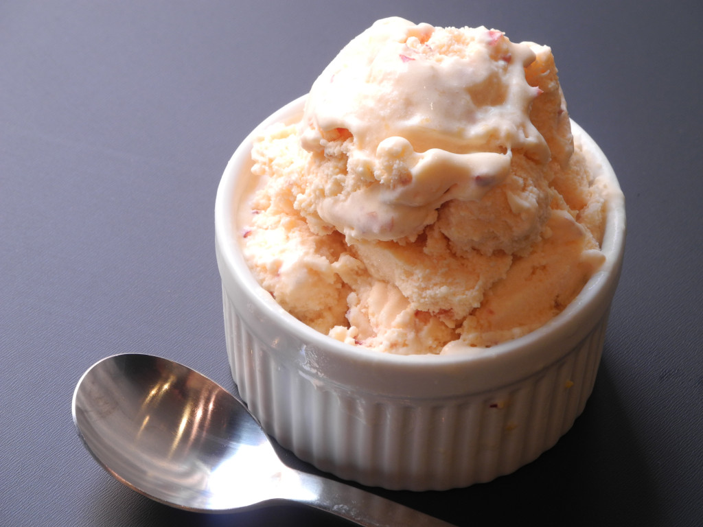 Ginger Peach Ice Cream