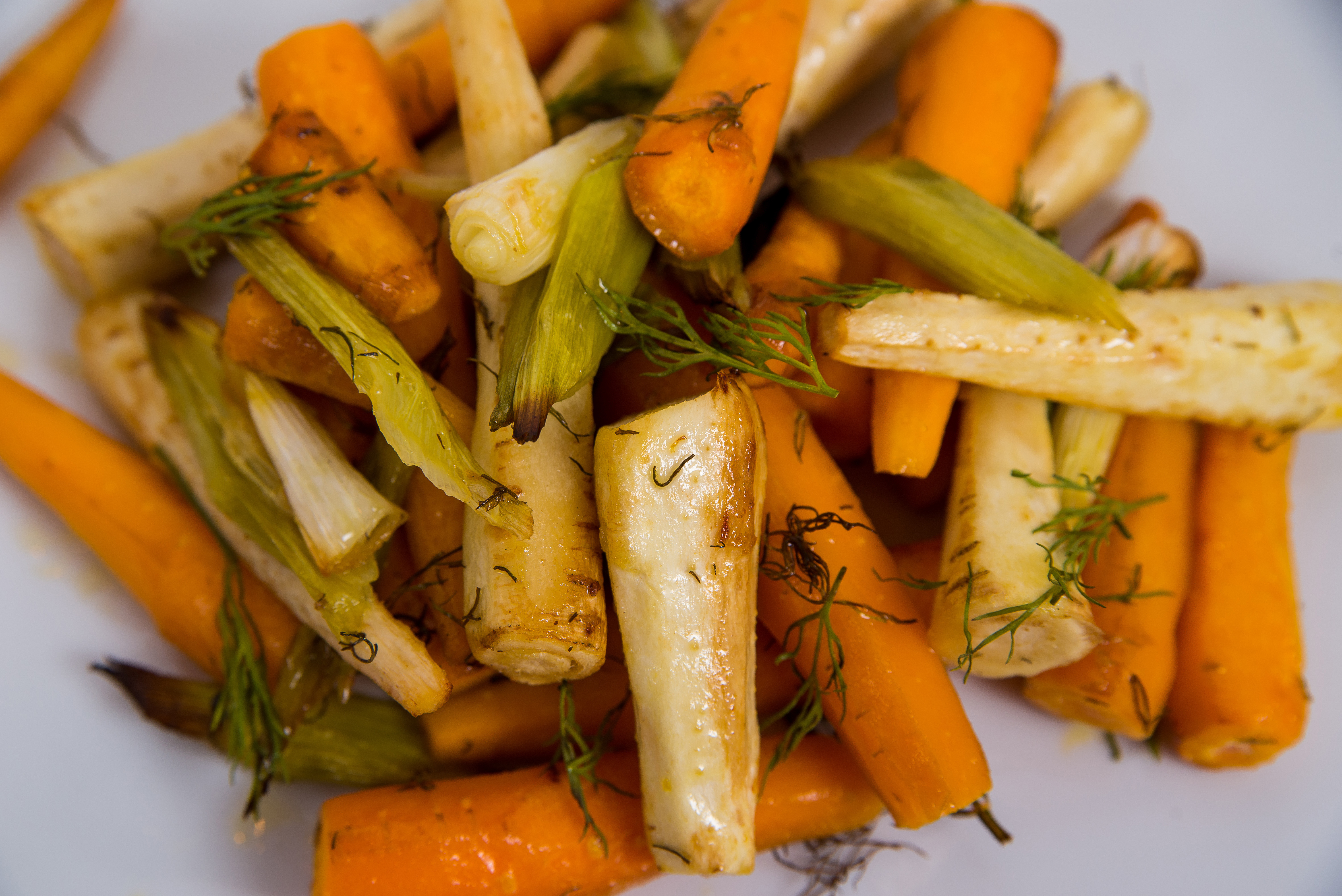 Roasted Carrots Parsnips and Onions