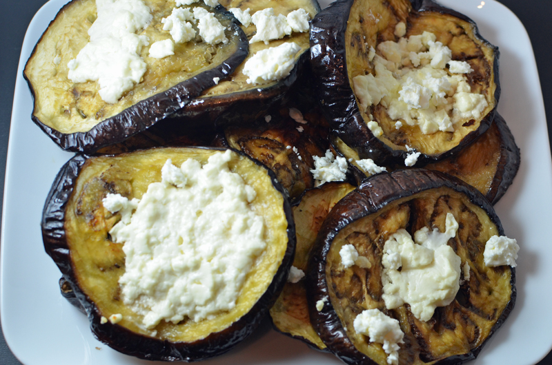 Baked Eggplant with Feta Cheese