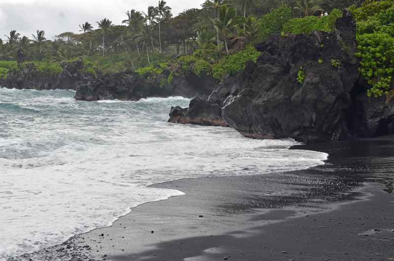 Black Sand Beach Maui Hawaii
