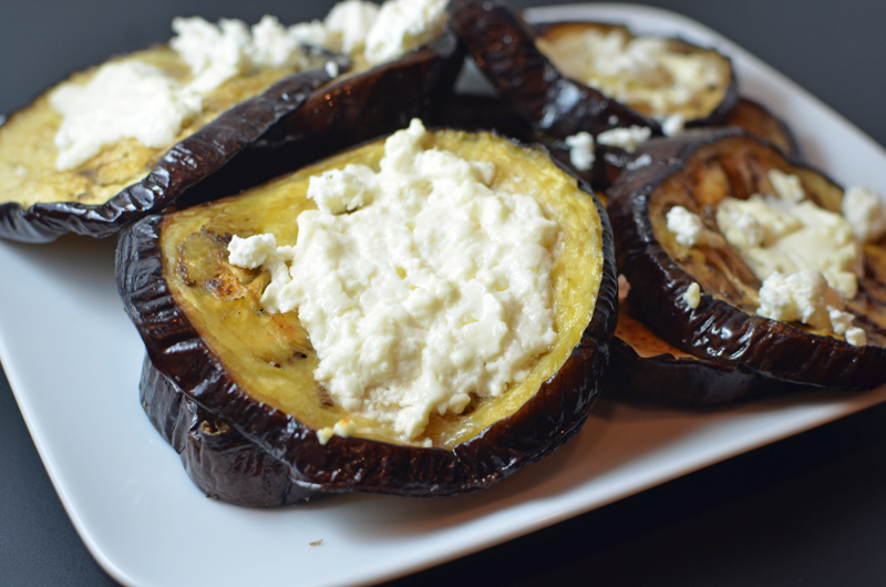 Baked Eggplant with Feta Cheese