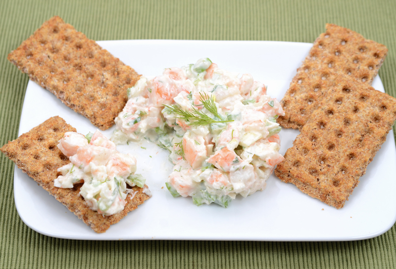 Shrimp Salad on Cracker