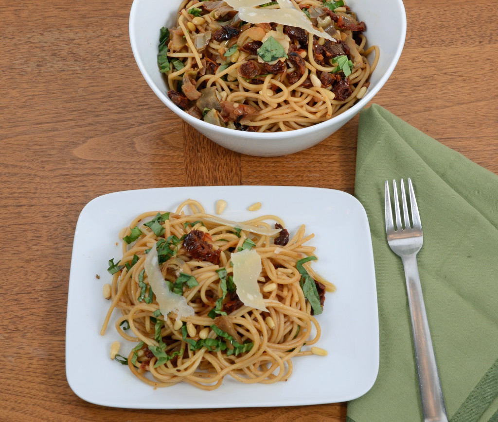 Sundried Tomato Artichoke Pinenuts Basil