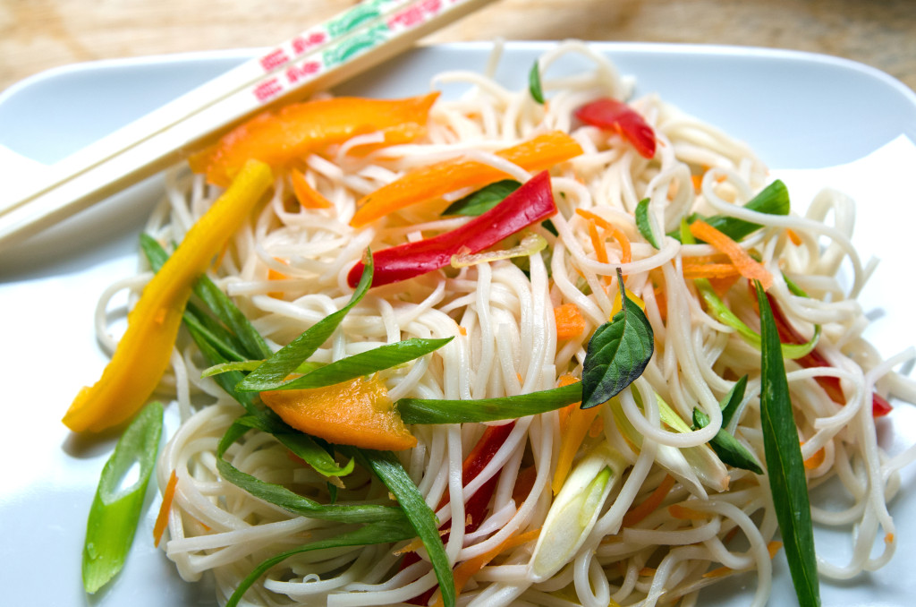 Sesame Noodle Salad Plated