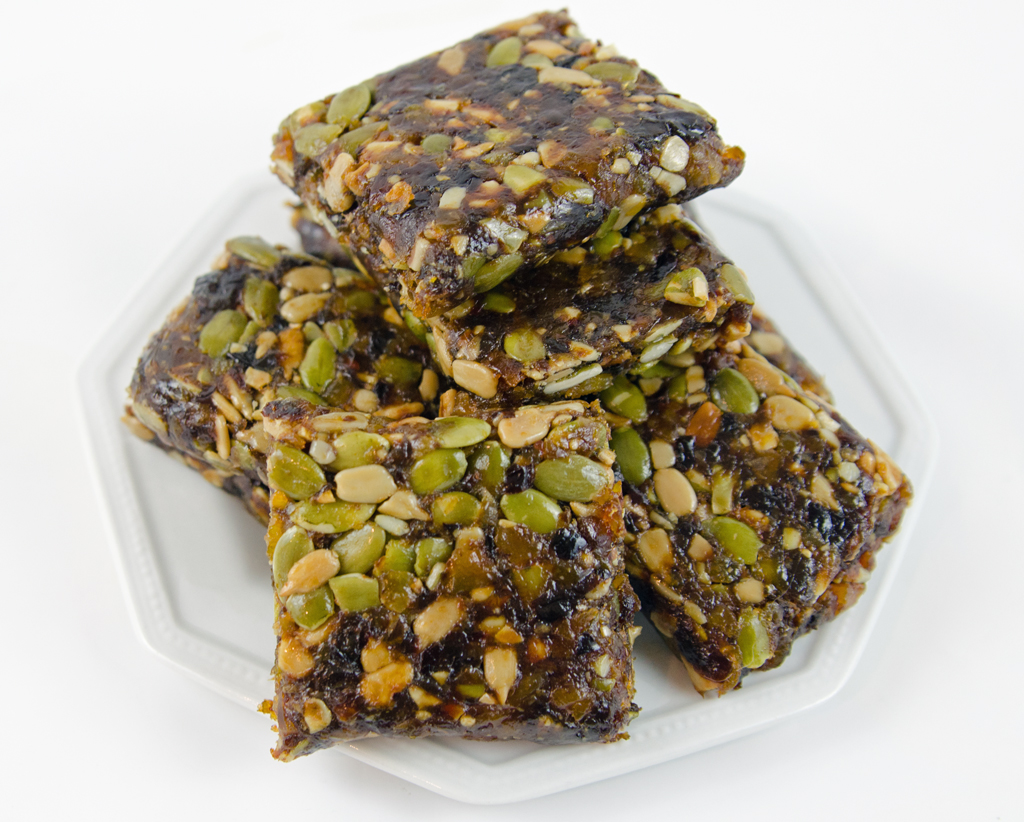 Healthy Fruit and Seed Bars - All Natural Great for Breakfast or Snack