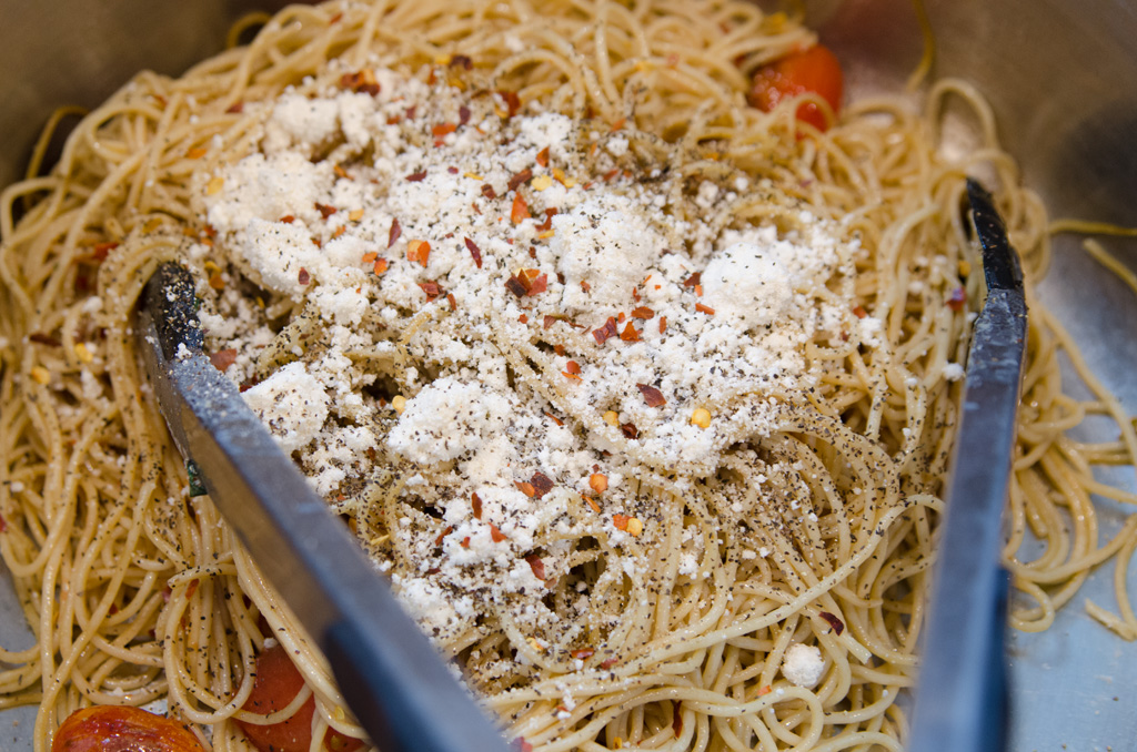 Blistered Tomato Basil Pasta