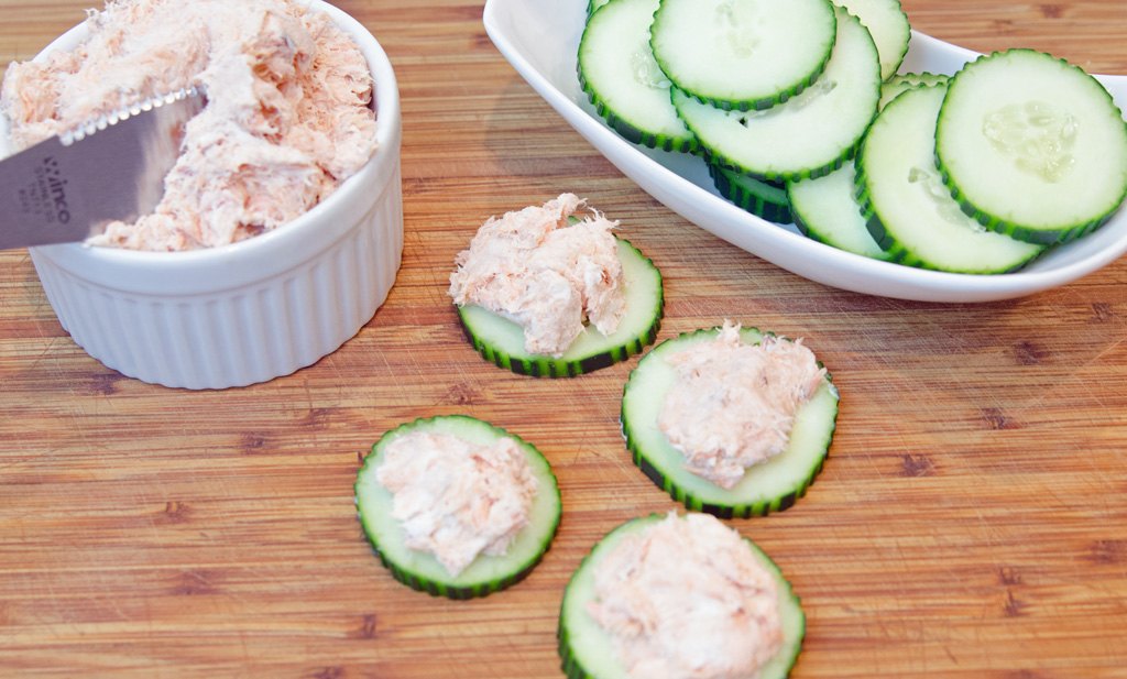 Smoked Salmon Dip and Cucumbers