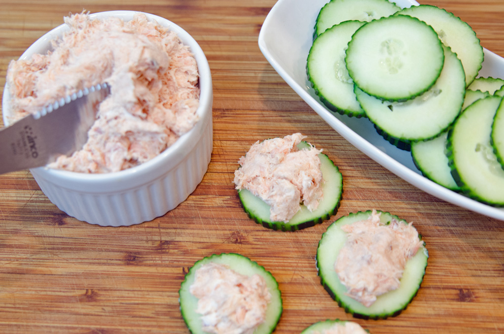 Smoked Salmon Spread with Cucumbers