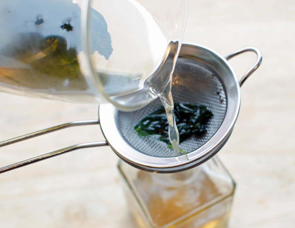 Straining Simple Syrup