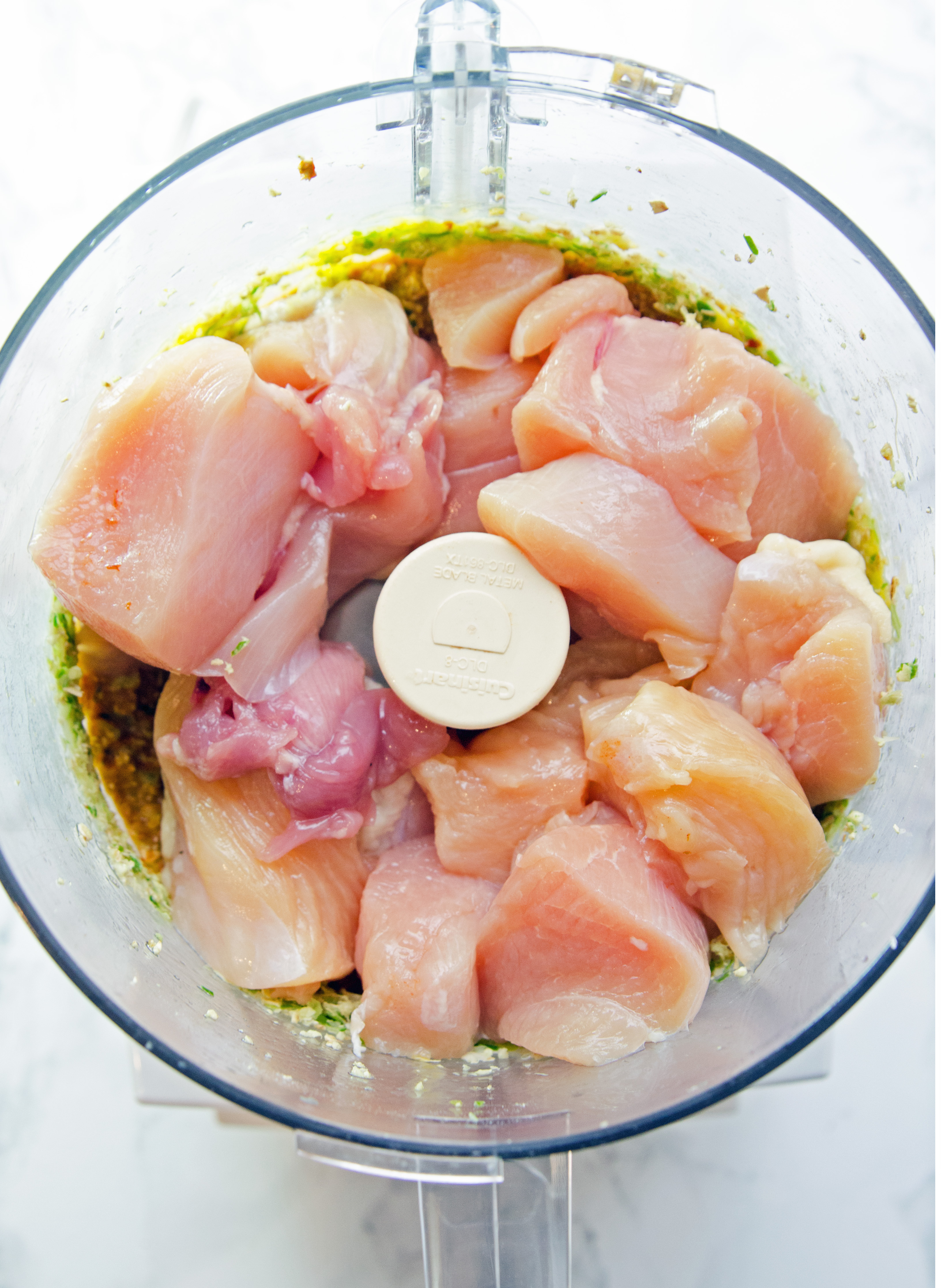 Grinding Meat for Korean Chicken