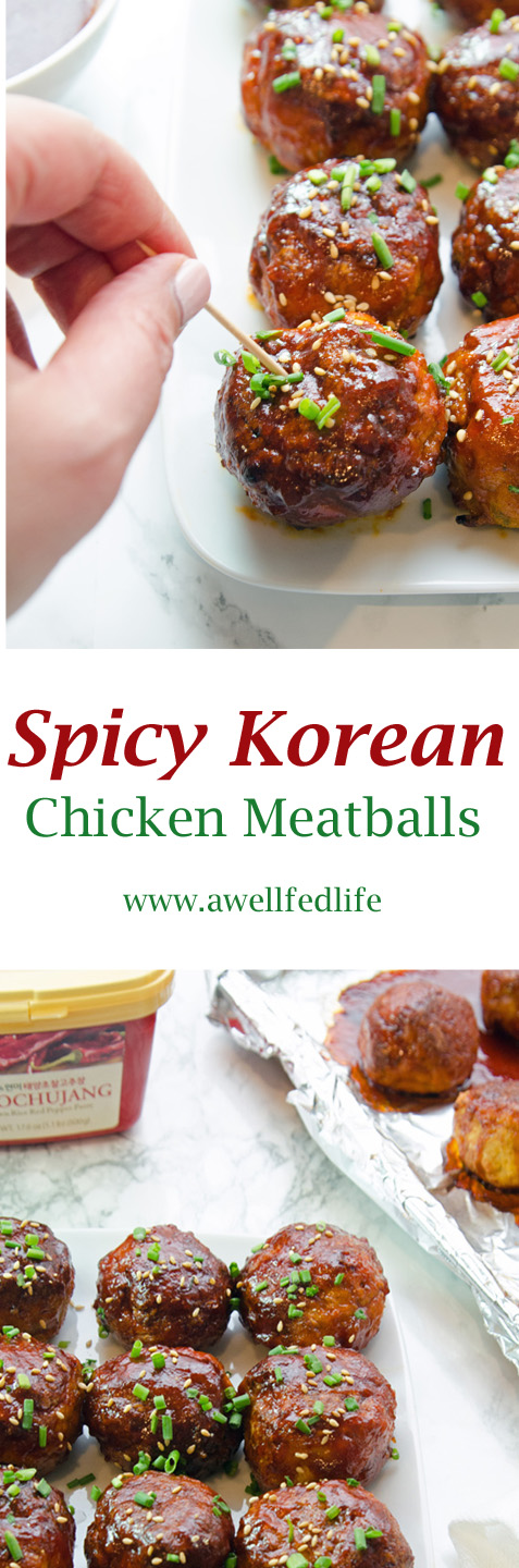 Spicy Korean Chicken Meatballs