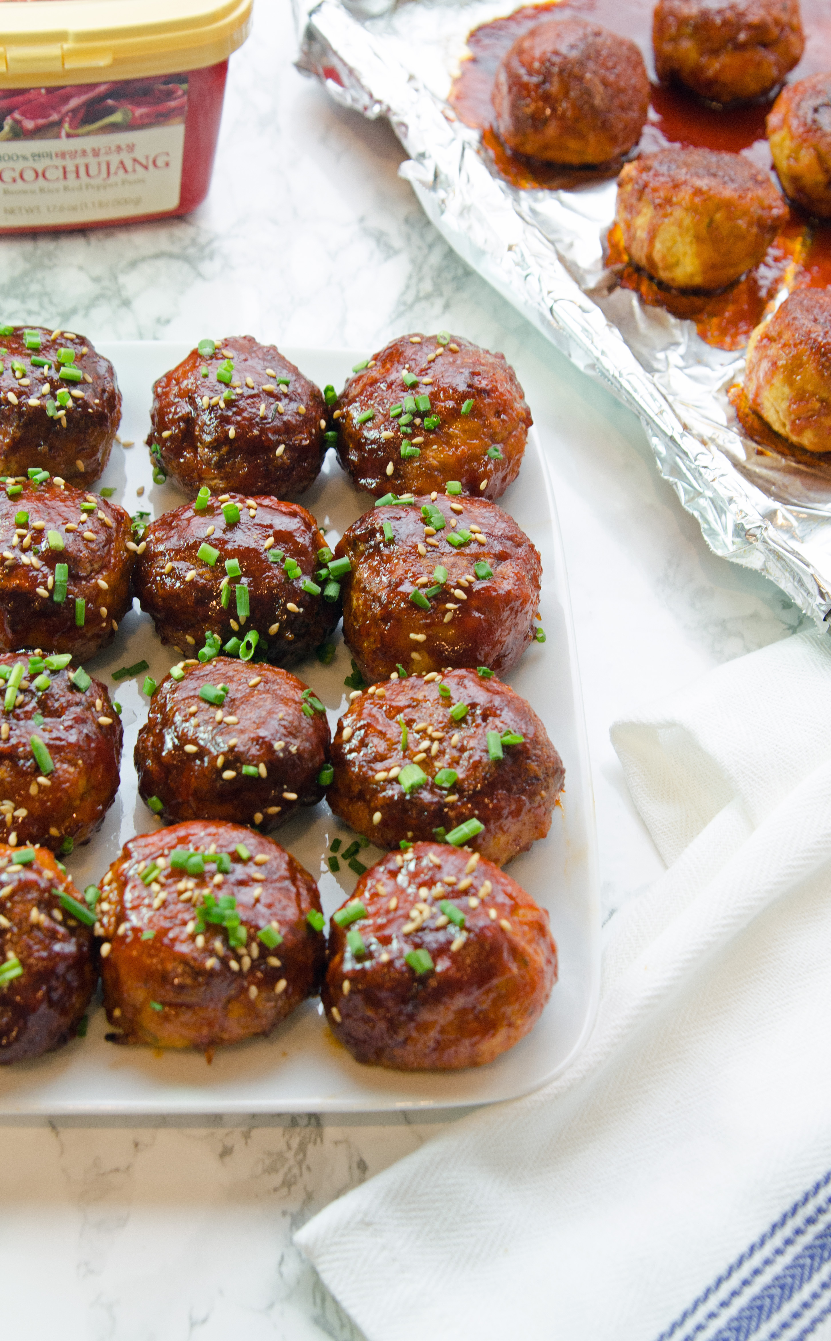 Spicy Korean Chicken Meatballs