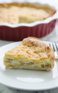 Easy Ham and Swiss Cheese Quiche